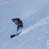 Manuela Mandl in Hakuba, 2019. Photo: @freerideworldtour/©JBERNARD